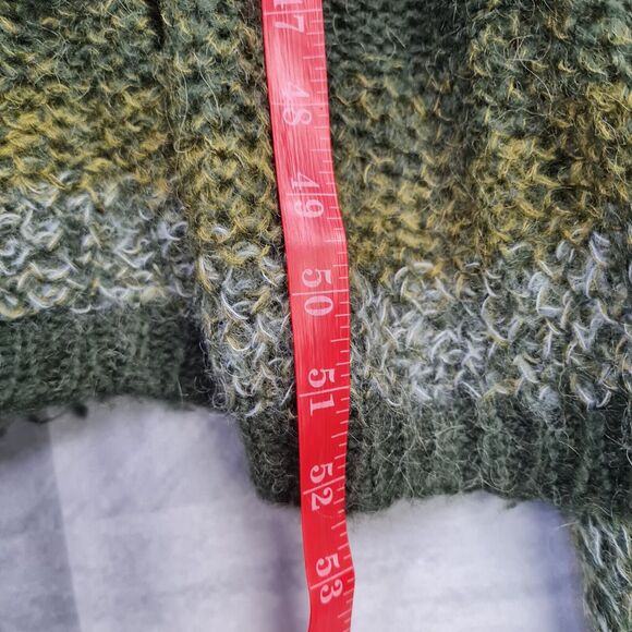 Anthropologie Duster Cardigan Womens OS Gray Striped Open Knit Lightweight - Picture 14 of 16